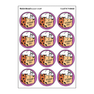 I Loaf It!, Raisin Bread scent Retro Scratch 'n Sniff Stinky Stickers®