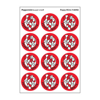 Peppy Mints, Peppermint scent Retro Scratch 'n Sniff Stinky Stickers®