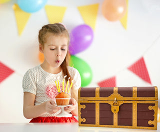 Treasure Chest with Lock and Key