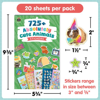 Absolutely Cute Animals Sticker Pad