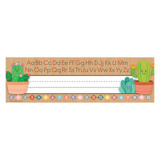Happy Cactus Crew Flat Name Plates