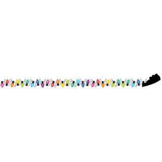 Colorful Holiday Lights Magnetic Border