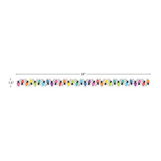 Colorful Holiday Lights Magnetic Border