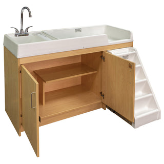 Toddler Changing Table With Sink and Stairs
