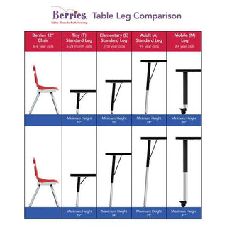Berries® Rectangle Activity Table - 30" X 60", E-height - Maple/Black/Black