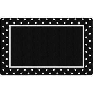 Simply Stylish Tropical Black & White Polka Dot Border