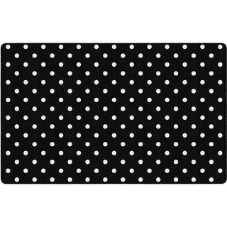 Black White & Stylish Brights Small Black & White Polka Dots