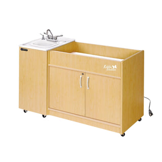 Kiddie Station Sink No-Plumbing Hot Water Hand Wash Changing Table