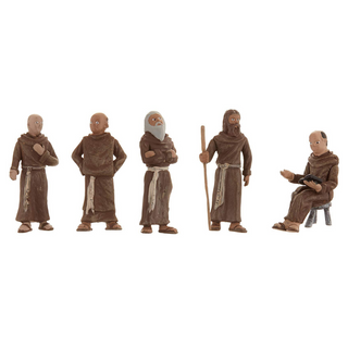 1.5-Inch Scene Setters Figurine, Friars/Monks, 5/Pack