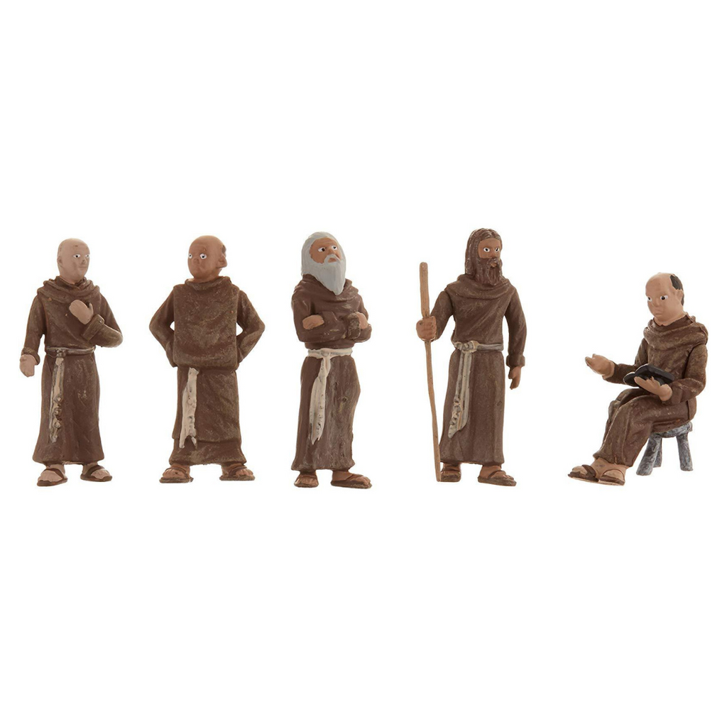 1.5-Inch Scene Setters Figurine, Friars/Monks, 5/Pack – CM School Supply