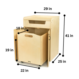 Jonti-Craft Book Return with Cart