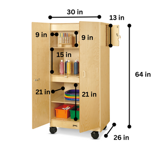 Jonti-Craft Hideaway Storage Cabinet âMobile