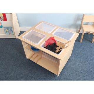 WB1775 — Mobile Sensory Table With Trays and Lids, trays removed