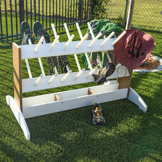 WB2729 outdoorED™ Boot Rinse Rack_outside with props (sold separately)
