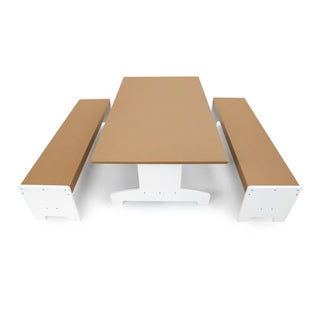 WB2910 outdoorED™ Table and Two Benches Set_silhouette only
