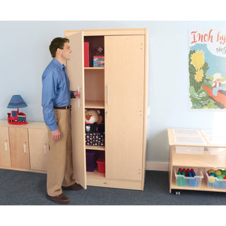 Whitney Brothers Tall And Wide Storage Cabinet