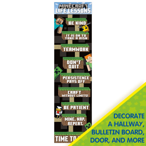  Eureka 847826 Building A Great Year Minecraft Classroom  Bulletin Board Set for Teachers, Multicolor, 33pcs : Office Products