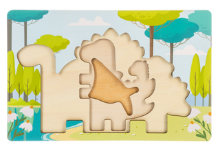 Wooden Dino Layered Puzzle
