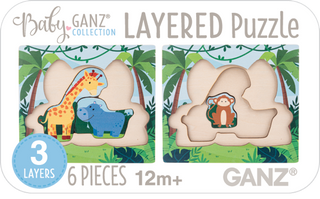 Wooden Jungle Layered Puzzle