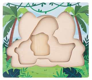 Wooden Jungle Layered Puzzle
