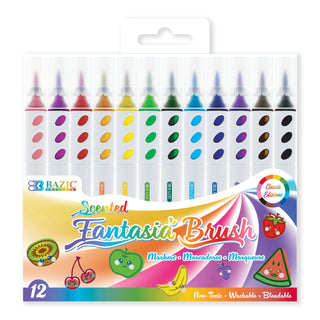 12 COLORS SCENTED BRUSH MARKERS