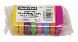 Creativity Street® Modeling Clay, 8 Neon Color Assortment, 220 grams t ...