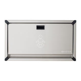 Vantage Horizontal Recessed Mount Baby Changing Station - Stainless Steel