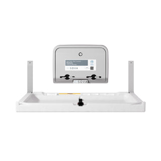 Element Changing Station with Liner Dispenser - White Granite