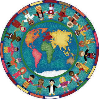 Hands Around the World Rug