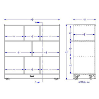 Jonti-Craft Mobile Single Storage Unit