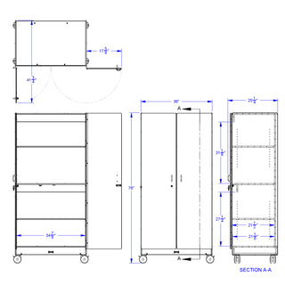 Jonti-Craft Storage Cabinet - Mobile