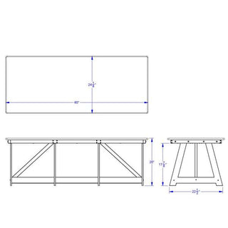 EverPlay™ Large Outdoor Table - 60" x 23.5"