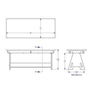 EverPlay™ Small Outdoor Table and Bench Set