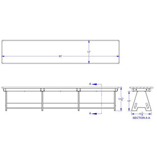 EverPlay™ Large Outdoor Bench - 60"