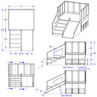 Jonti-Craft Tiny Tots Loft - 12-24 Months - with Bins