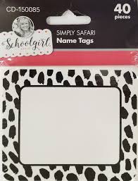 Simply Safari Name Tags