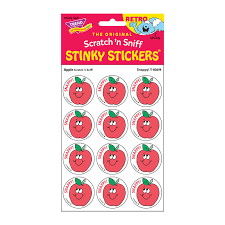 APPLE SCRATCH N SNIFF STICKERS