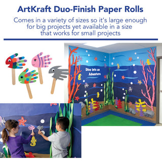 ArtKraft® Duo-Finish Paper, Canary, 48" x 200', 1 Roll