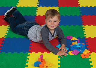 WonderFoam® Carpet Tiles, Solid Color Expansion Pack, 12" x 12", 4 Count