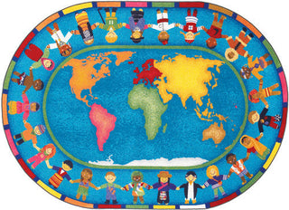 Hands Around the World Rug