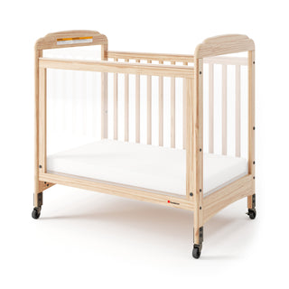 Next Gen Serenity 3 Panel Clearview Fixed-Side Compact Crib