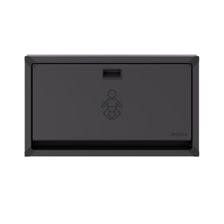 Vantage Horizontal Surface Mount Baby Changing Station - Black Stainless Steel