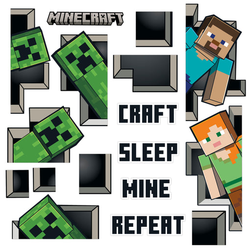 Minecraft Rainbow Creeper Die Cut Sticker