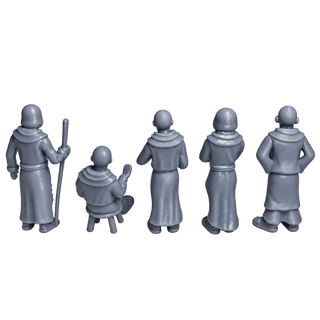 Paint-Your-Own California Mission Monks – Set of 5
