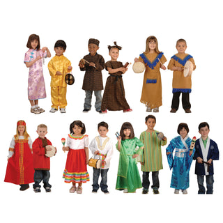 MULTI ETHNIC COSTUMES SET OF 14