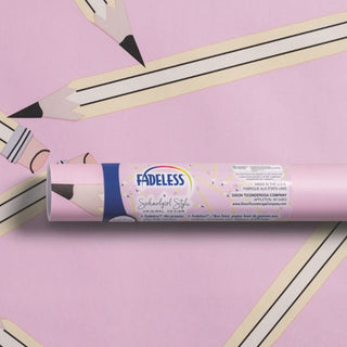 Fadeless Schoolgirl Style Bulletin Board Paper, Pencil Me In, 47.25" x 25' 1 Roll