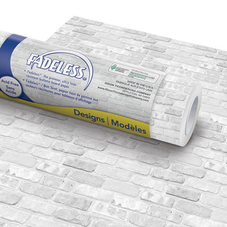 Fadeless® White Brick Design Roll
