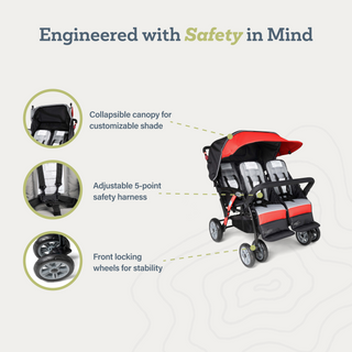 Compass 4 Seat Quad Stroller