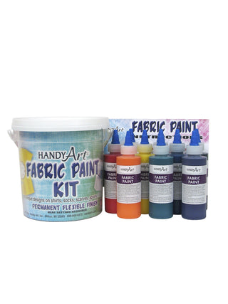 Fabric Paint Kit 9 Count - 4oz Bucket