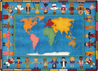 Hands Around the World Rug